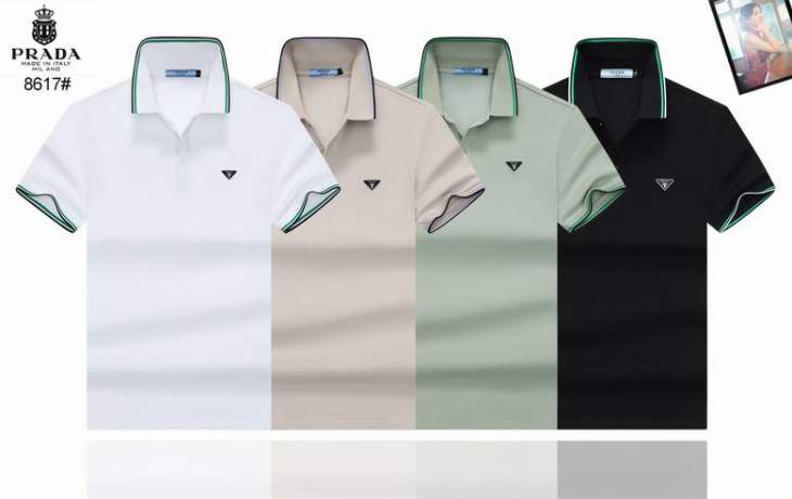 Picture of Prada Polo Shirts Short _SKUPradaM-3XL12yn0925835